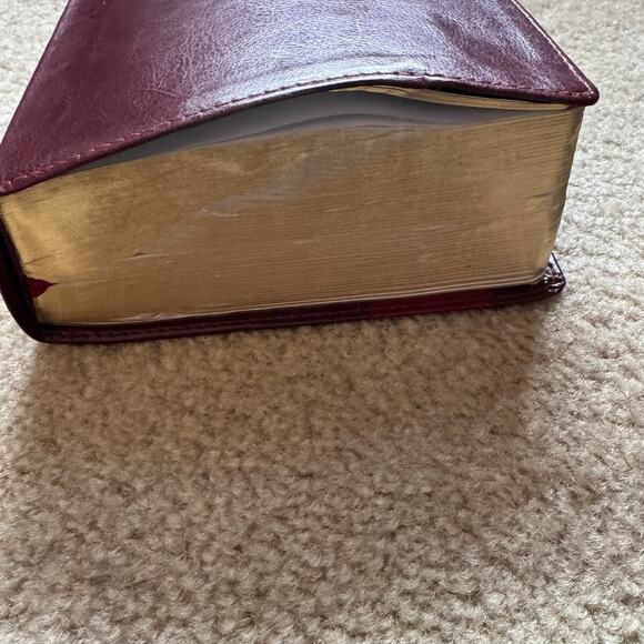English Standard Version ESV Study Bible Tru Tone Cover Embossed Burgundy Red - Picture 10 of 12